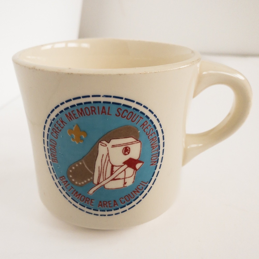 Unbranded Coffee Mug Unisex OS Cream Broad Creek Scout Reservation Ceramic
